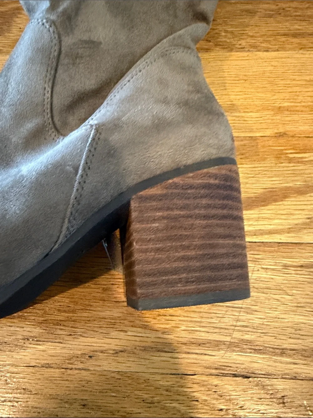 Nordstrom Taupe Suede Over-the-Knee Block Heel Boots